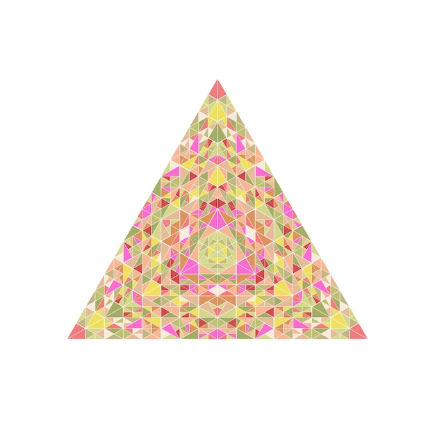 Sierlijke kleurrijke geïsoleerde abstracte driehoek geometrische veelhoekige vectorelement