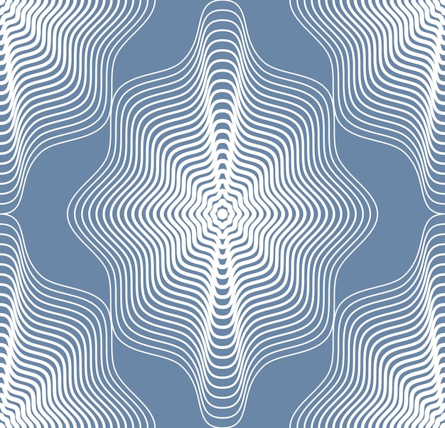 Sierlijke vector abstracte achtergrond met witte lijnen. Symmetrisch decoratief grafisch patroon, geometrische illustratie.