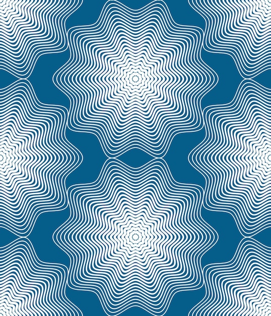 Sierlijke vector kleurrijke abstracte achtergrond met witte lijnen. Symmetrisch decoratief grafisch patroon, geometrische illustratie.