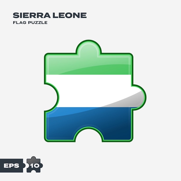 Sierra Leone Flag Puzzle