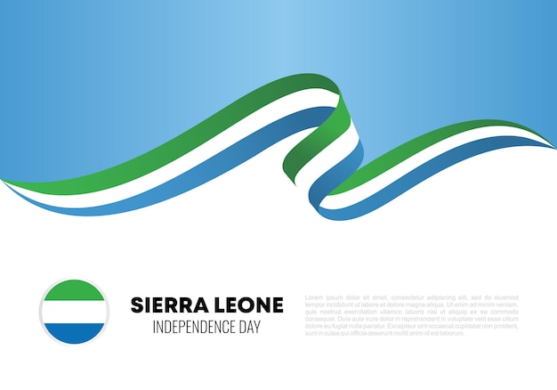 벡터 시에라리온 독립기념일 배경 배너 포스터 (sierra leone independence day background banner poster)