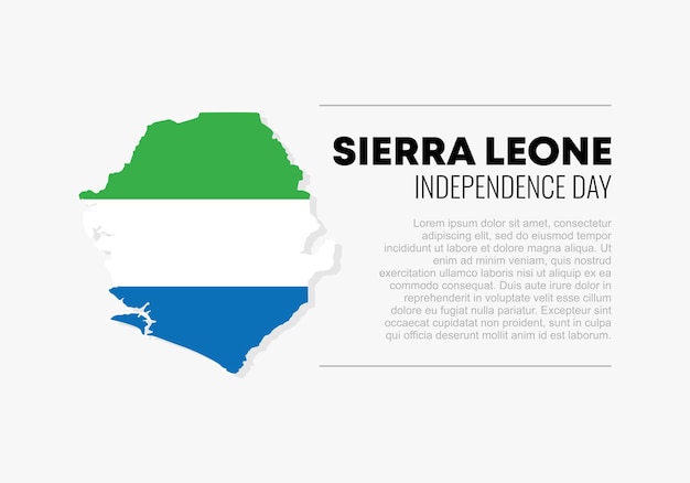 벡터 시에라리온 독립기념일 배경 배너 포스터 (sierra leone independence day background banner poster)