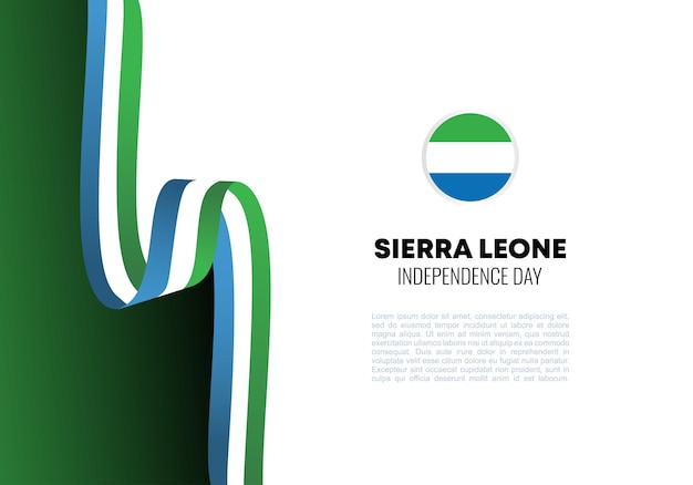 벡터 시에라리온 독립기념일 배경 배너 포스터 (sierra leone independence day background banner poster)