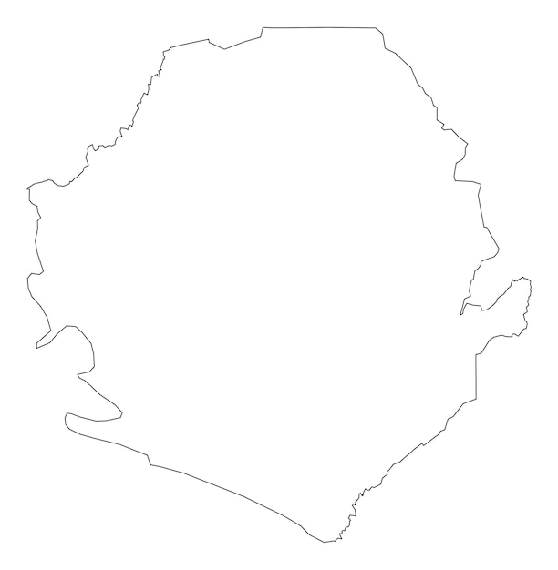 sierra_leone Map design outline Map illustration