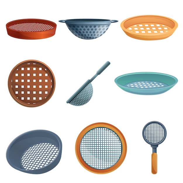 Sieve Icons Set