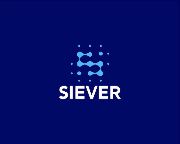 Siever Technology Eenvoudig monogramlogo