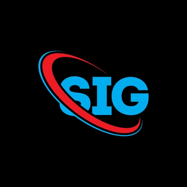 SIG ロゴ SIG 字母 SIG 文字 ロゴ デザイン イニシャル SIGロゴ 円と大文字のモノグラムロゴ SIGテクノロジービジネスと不動産ブランドのタイポグラフィー