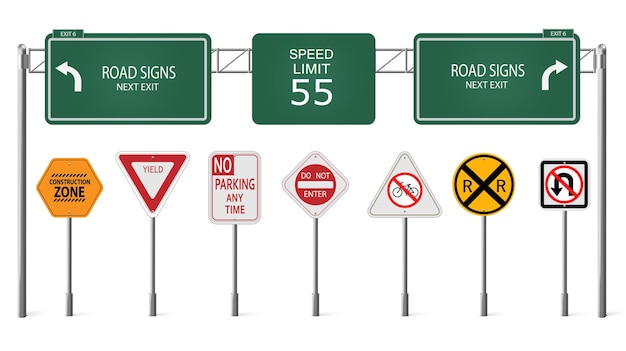 Vector sign boards collections