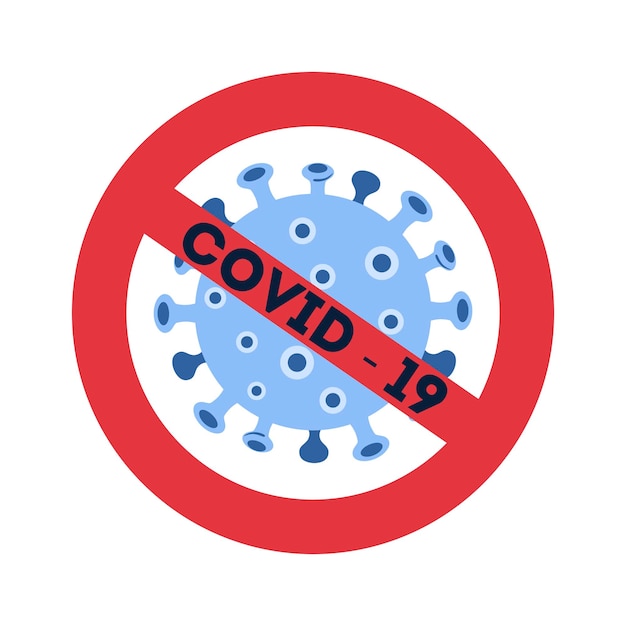 Sign caution coronavirus stop coronavirus covip 19 pandemic medical concept isolated element