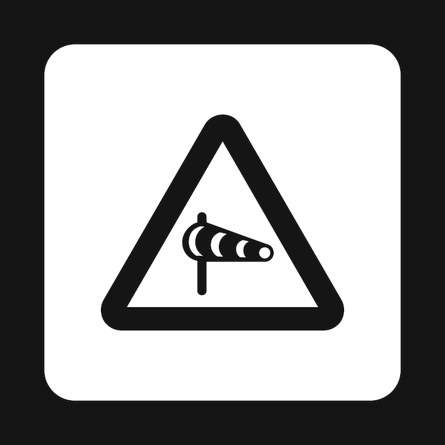 Знак запрещенный шум икона в простом стиле изолирована на белом фоне Правила дорожного символа