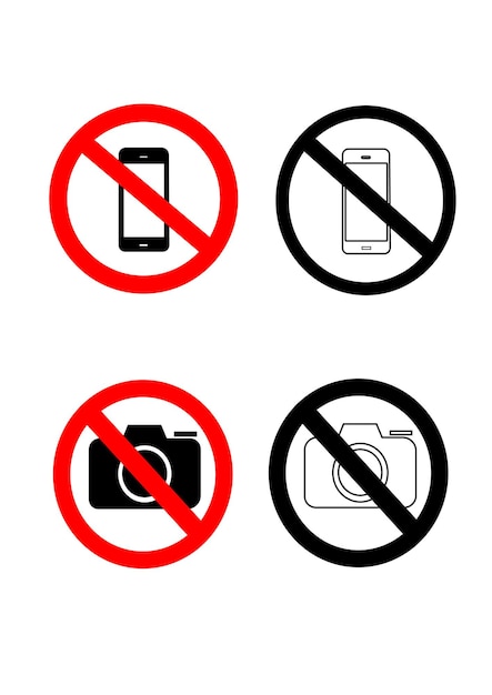 sign for no picture