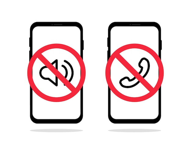 Sign off phone Off Sound on phone Silent mode on the smartphone