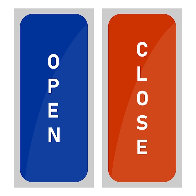 Premium Vector Sign Open And Close premium-vector-sign-open-and-close