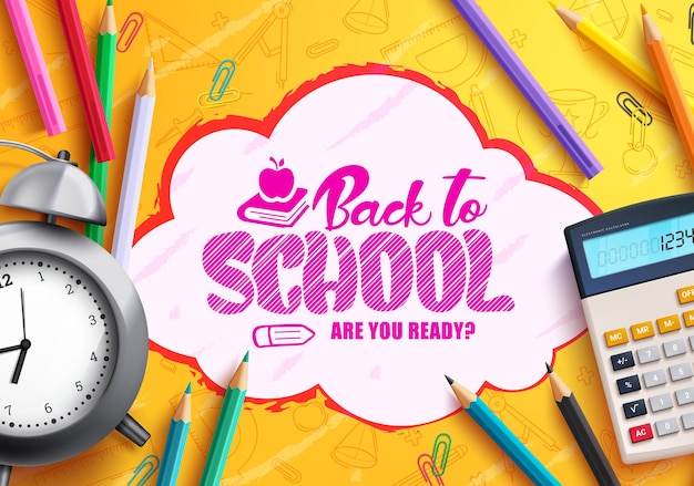 A sign that says back to school are you ready.