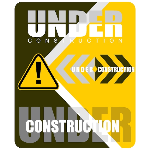 a sign that says under construction on it