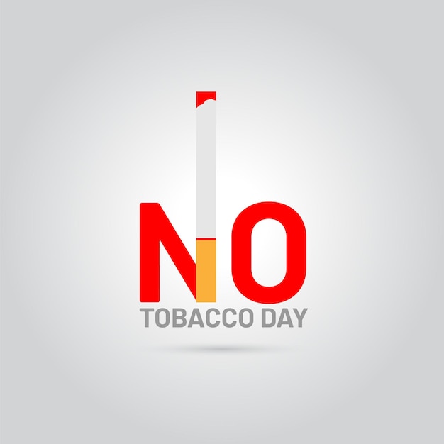 A sign that says no tobacco day on it