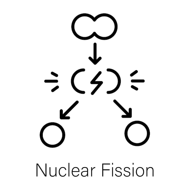 Vector a sign that says nuclear - powered on it