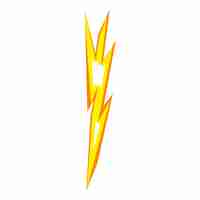 Vector sign thunder bolt icon cartoon vector speed flash