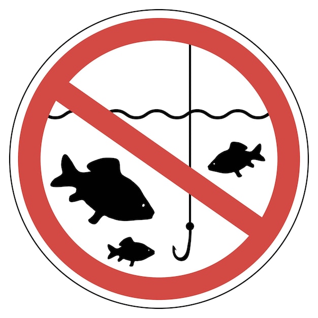 Sign time of spawning fishing is prohibited fish not to catch