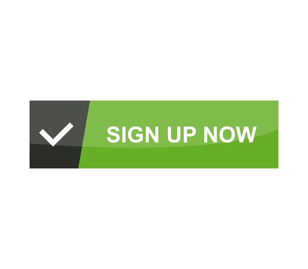 Vector sign up button