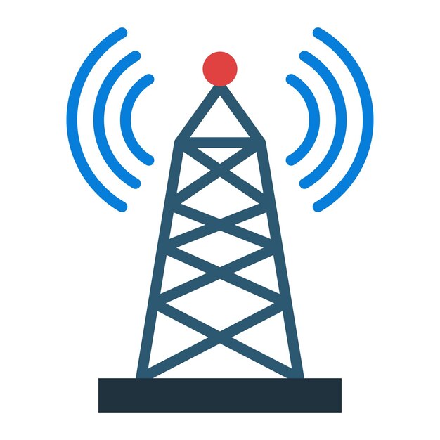 Vector signal tower icon