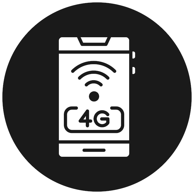 Signal Wifi 4 Bar vector icon Can be used for Mobile UI UX iconset