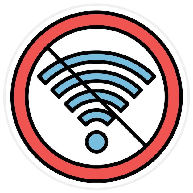 Signal Wifi Off icoon vector afbeelding Kan worden gebruikt voor Mobile UI UX