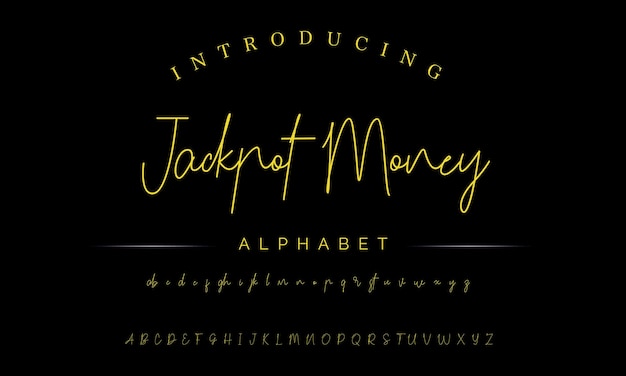 signature Font Calligraphy Logotype Script Brush Font Type Font lettering handwritten