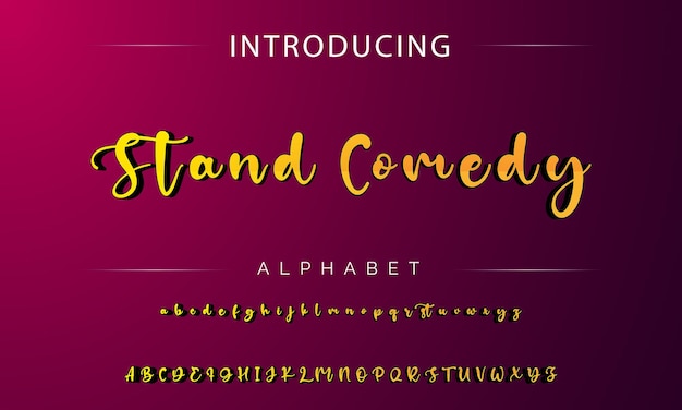 signature Font Calligraphy Logotype Script Brush Font Type Font lettering handwritten