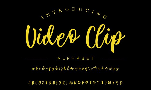 signature Font Calligraphy Logotype Script Brush Font Type Font lettering handwritten