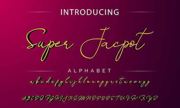 signature Font Calligraphy Logotype Script Brush Font Type Font lettering handwritten