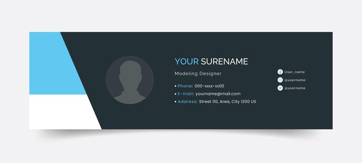 Vector signature innovation infuse your email with a dynamic digital presence