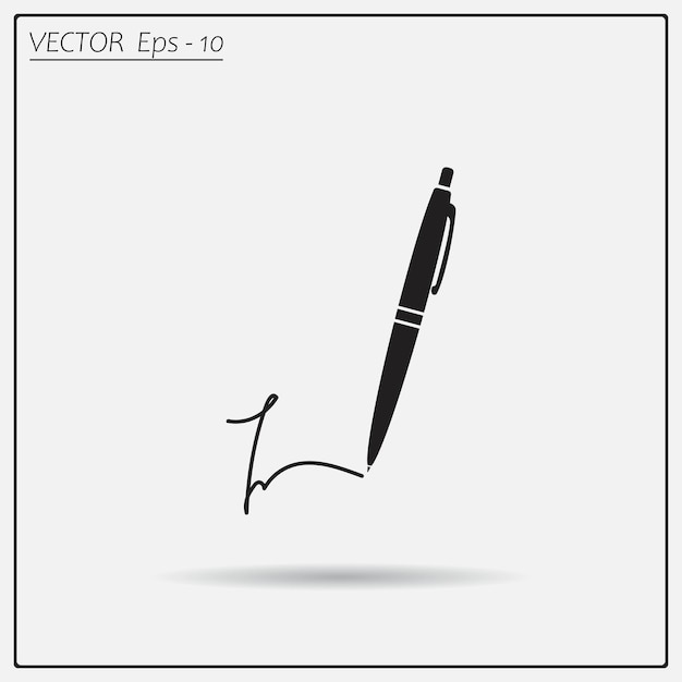 Vector signature notes symbol vector illustration on a light background eps 10