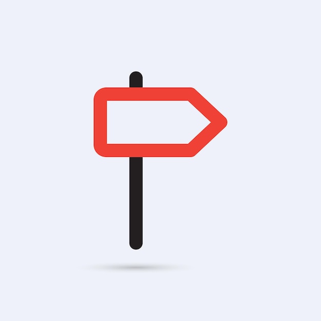 Vector signpost flat icon