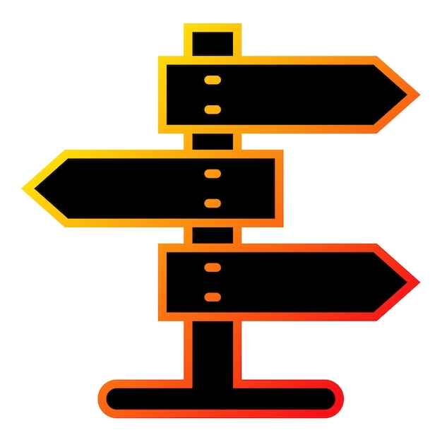 Vector signpost icon