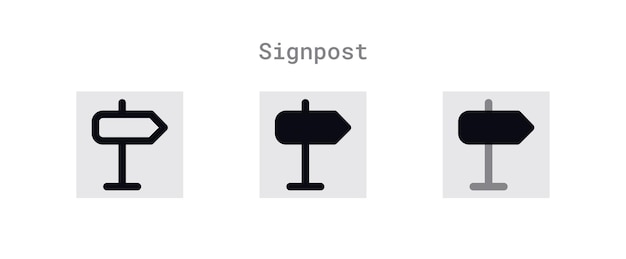 Signpost Icons Sheet