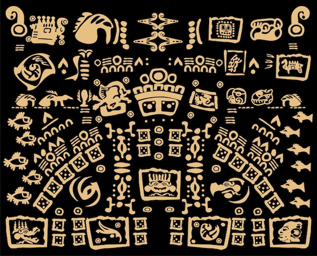 Signs and symbols of the Maya Aztecs Toltecs and other ancient peoples of Latin America