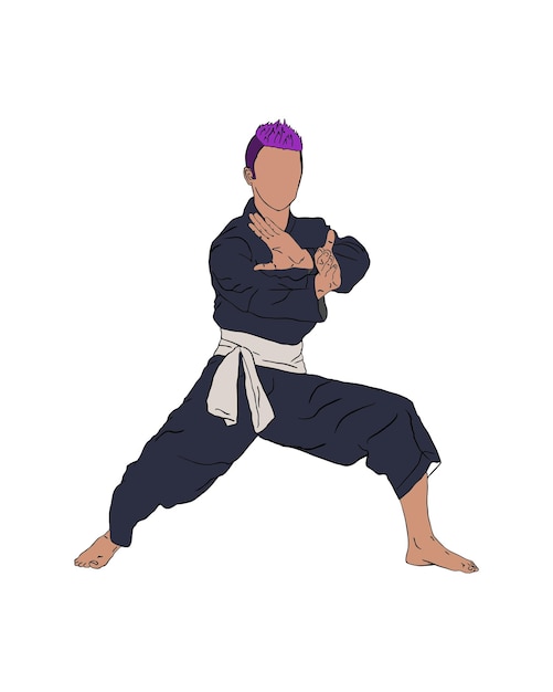 silat illustration charackter vector