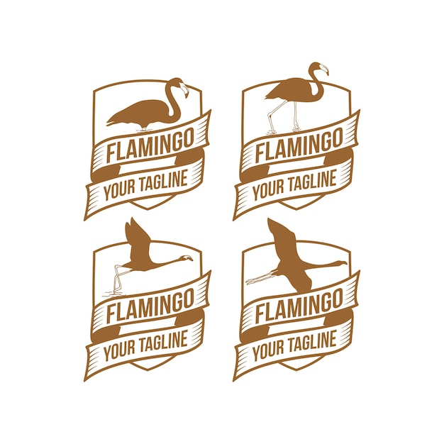 Silhouet flamingo-logo