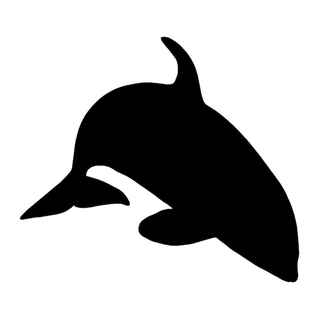 silhouet orka orka's vector illustratie