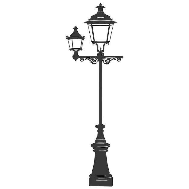 Silhouet Park lamp alleen zwarte kleur