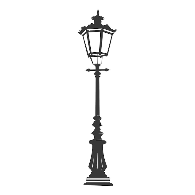 Silhouet Park lamp alleen zwarte kleur