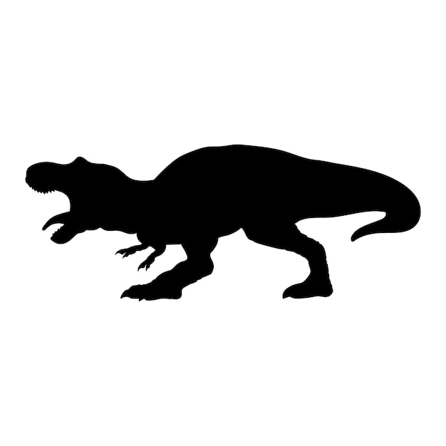 Silhouet van de dinosaurus Monogram vector rassen