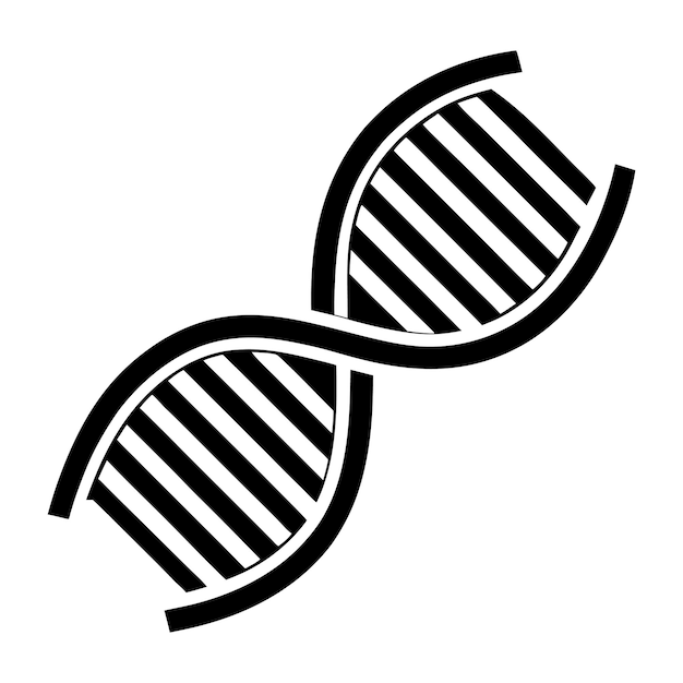 Silhouet van de DNA-vector