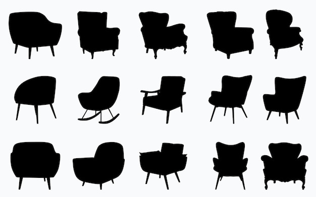 silhouet van een fauteuil