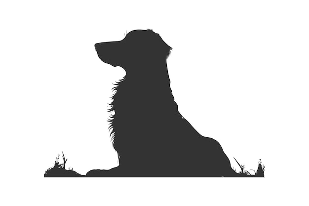 Silhouet van een hond Vector illustratie ontwerpen
