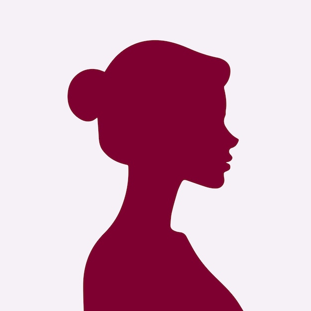 Silhouet van een vrouw