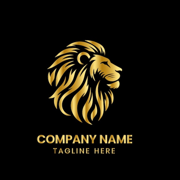Silhouet van het leeuwenhoofdlogo