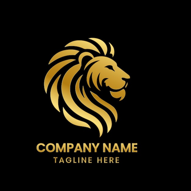 Silhouet van het leeuwenhoofdlogo