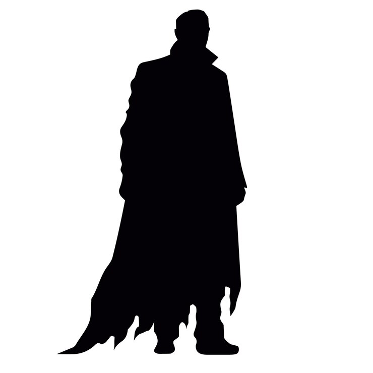 Vector silhouet van vampier